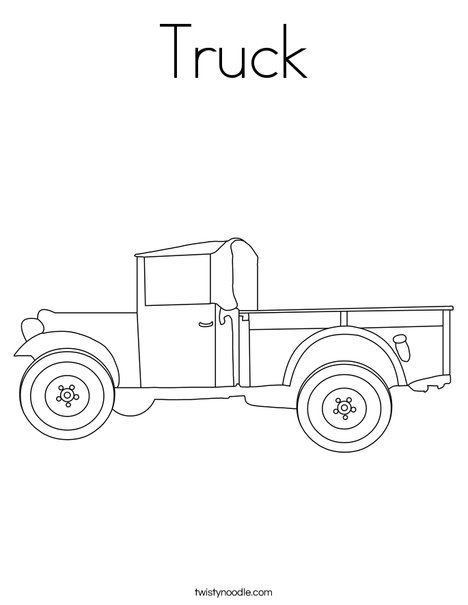 Truck coloring page