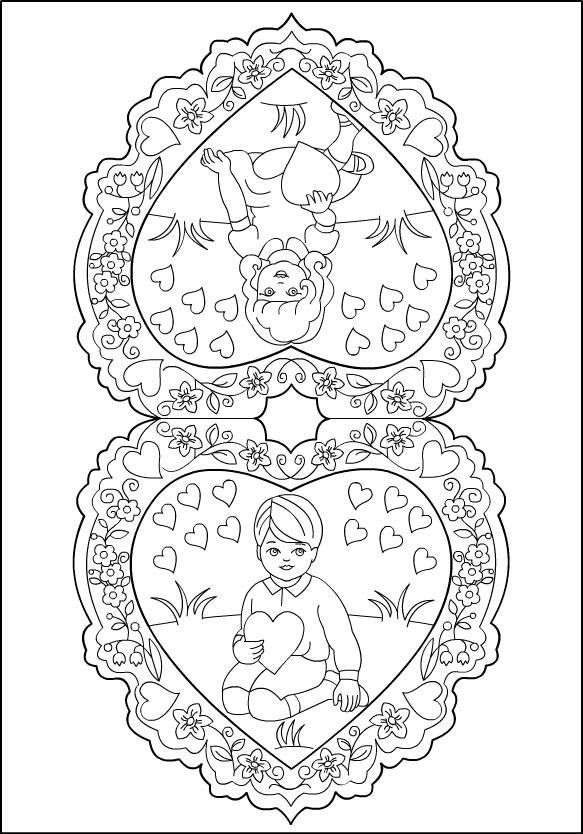 Valentine coloring pages valentine coloring vintage valentines