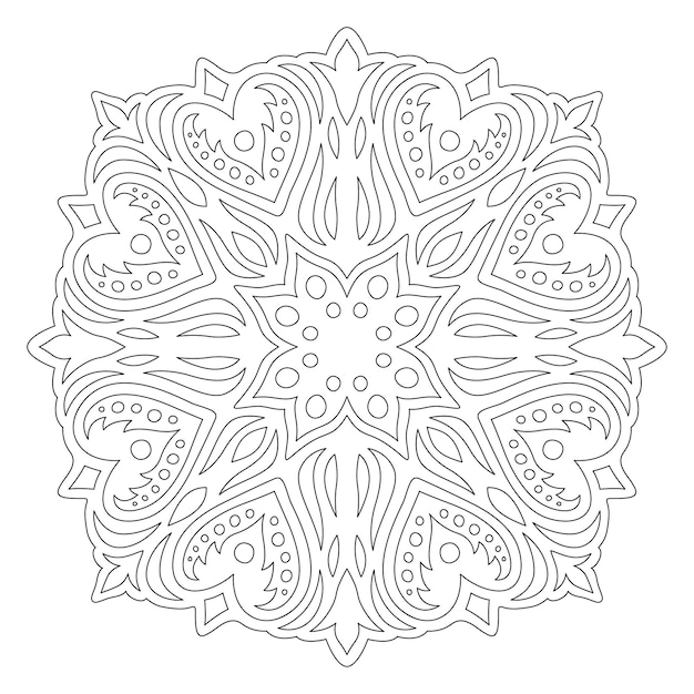 Premium vector valentine coloring book art with vintage pattern