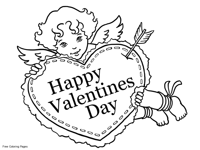 Valentine coloring pages