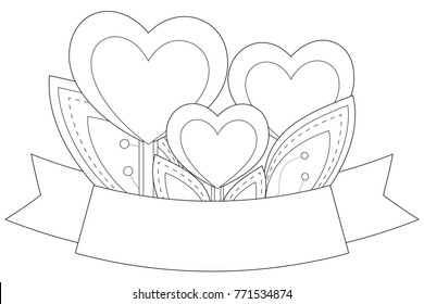 Valentine day coloring pages images stock photos d objects vectors