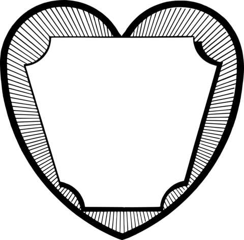 Vintage vintage heart frame coloring page free printable coloring pages