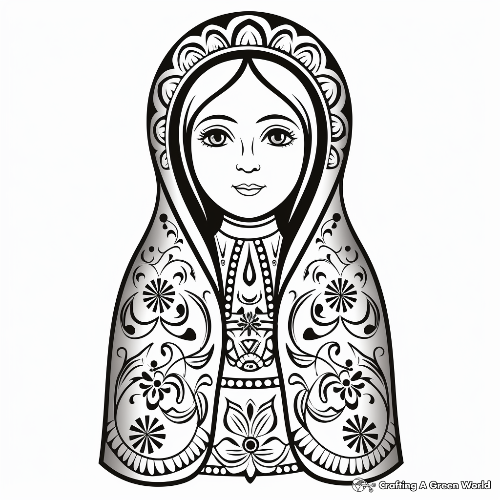 Doll coloring pages