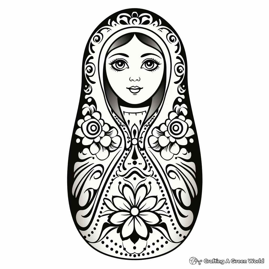Doll coloring pages