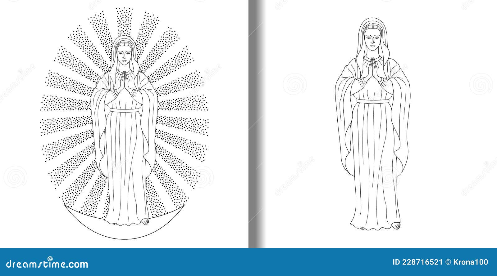 Virgin mary outline stock illustrations â virgin mary outline stock illustrations vectors clipart