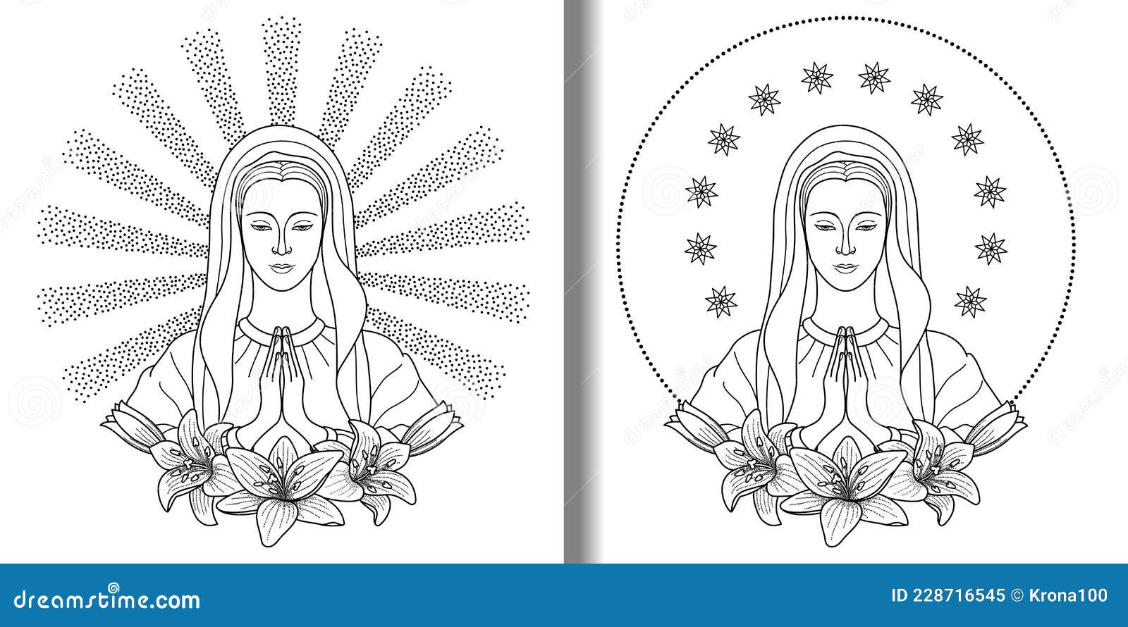 Virgin mary outline stock illustrations â virgin mary outline stock illustrations vectors clipart