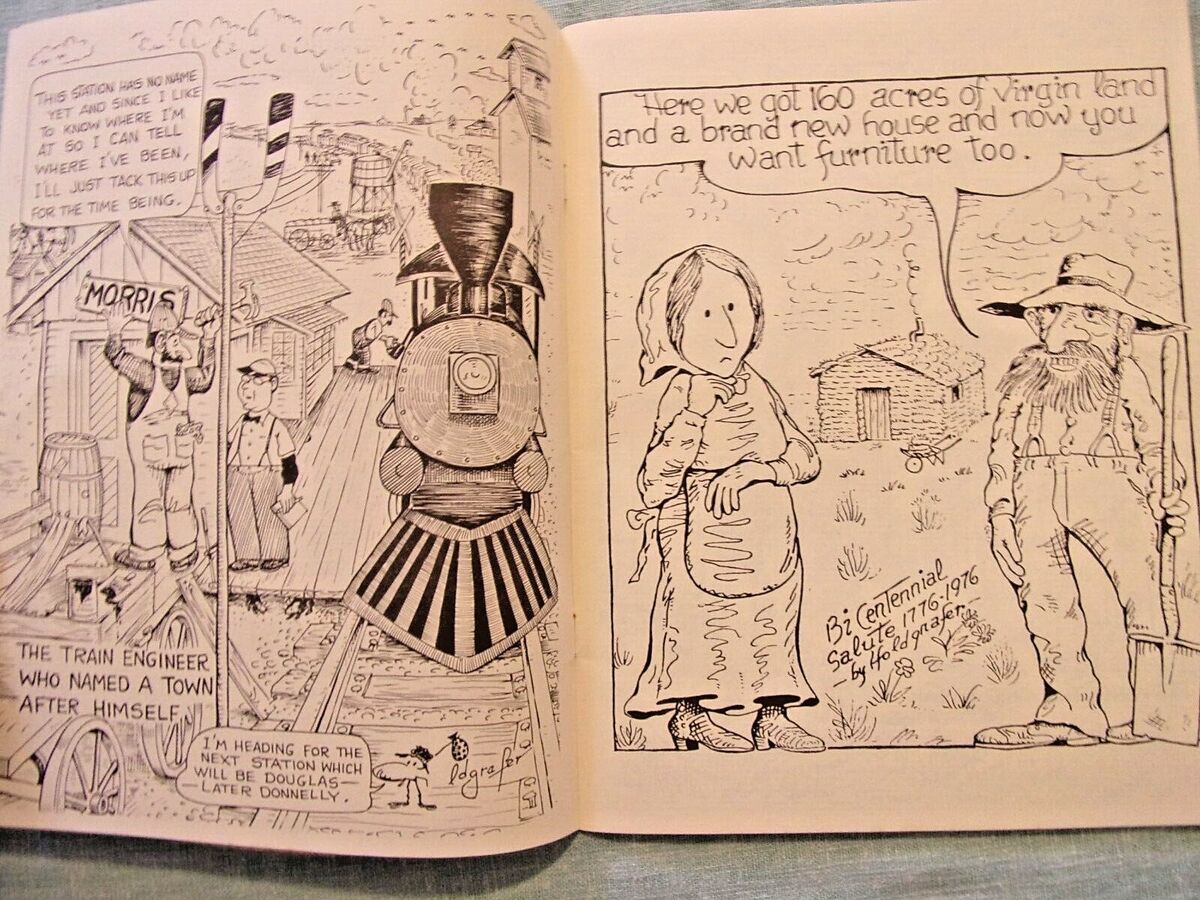 Vintage s stevens county minnesota rtoon coloring book historil soc