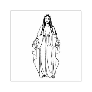 Vintage virgin mary stamps