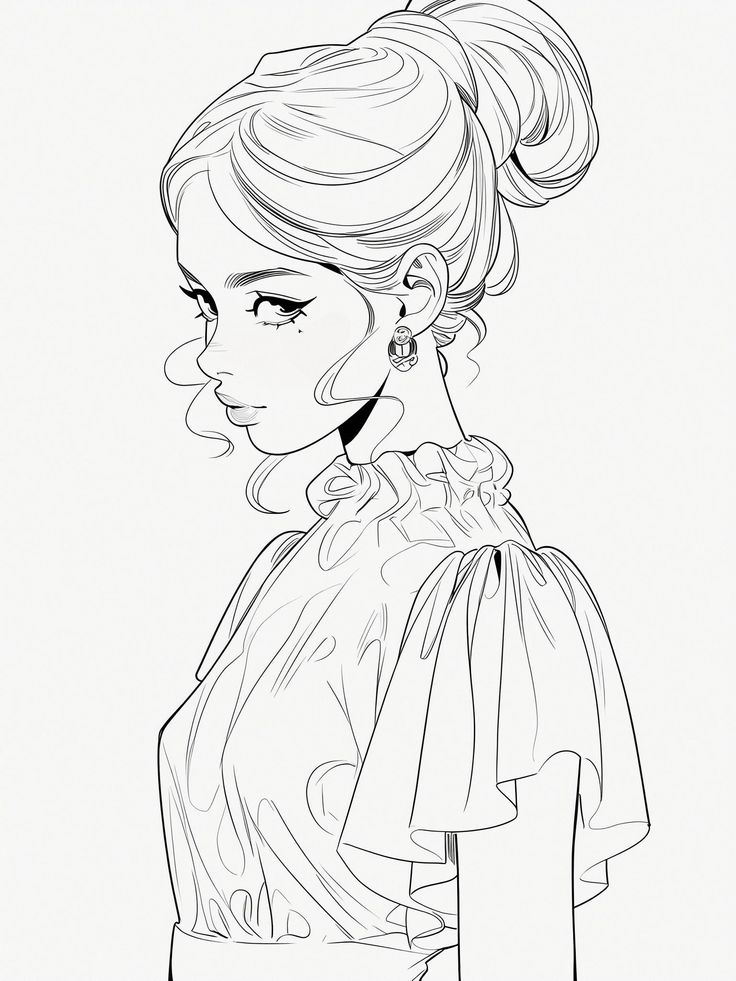 Retro chic coloring pages celebrating timeless fashion s s iconic looks pdf coloring pages