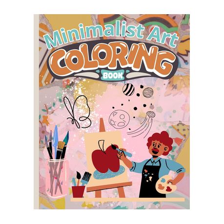 Minimalist art coloring book aesthetic design vintage styles abstract coloring pages for adults women shop today get it tomorrow