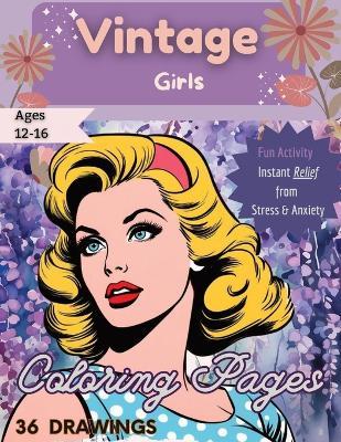 Vintage girls loring pages ideasbouquet design labs book in