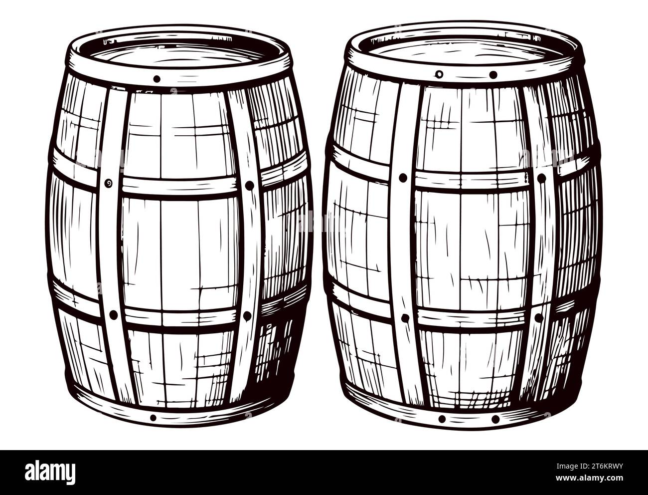 Whiskey barrel illustration hi