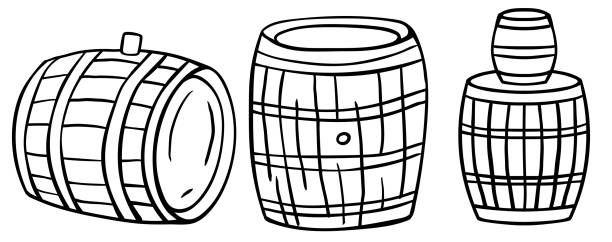 Old wooden coffin drawing stock illustrations royalty