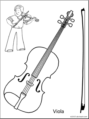 Coloring page viola