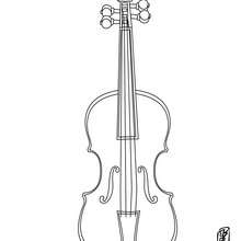 Violin coloring pages
