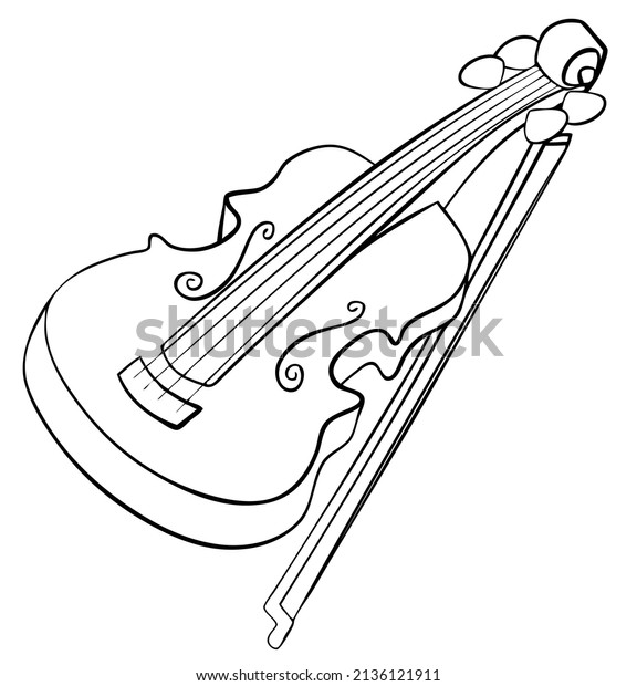 Violin coloring page images stock photos d objects vectors