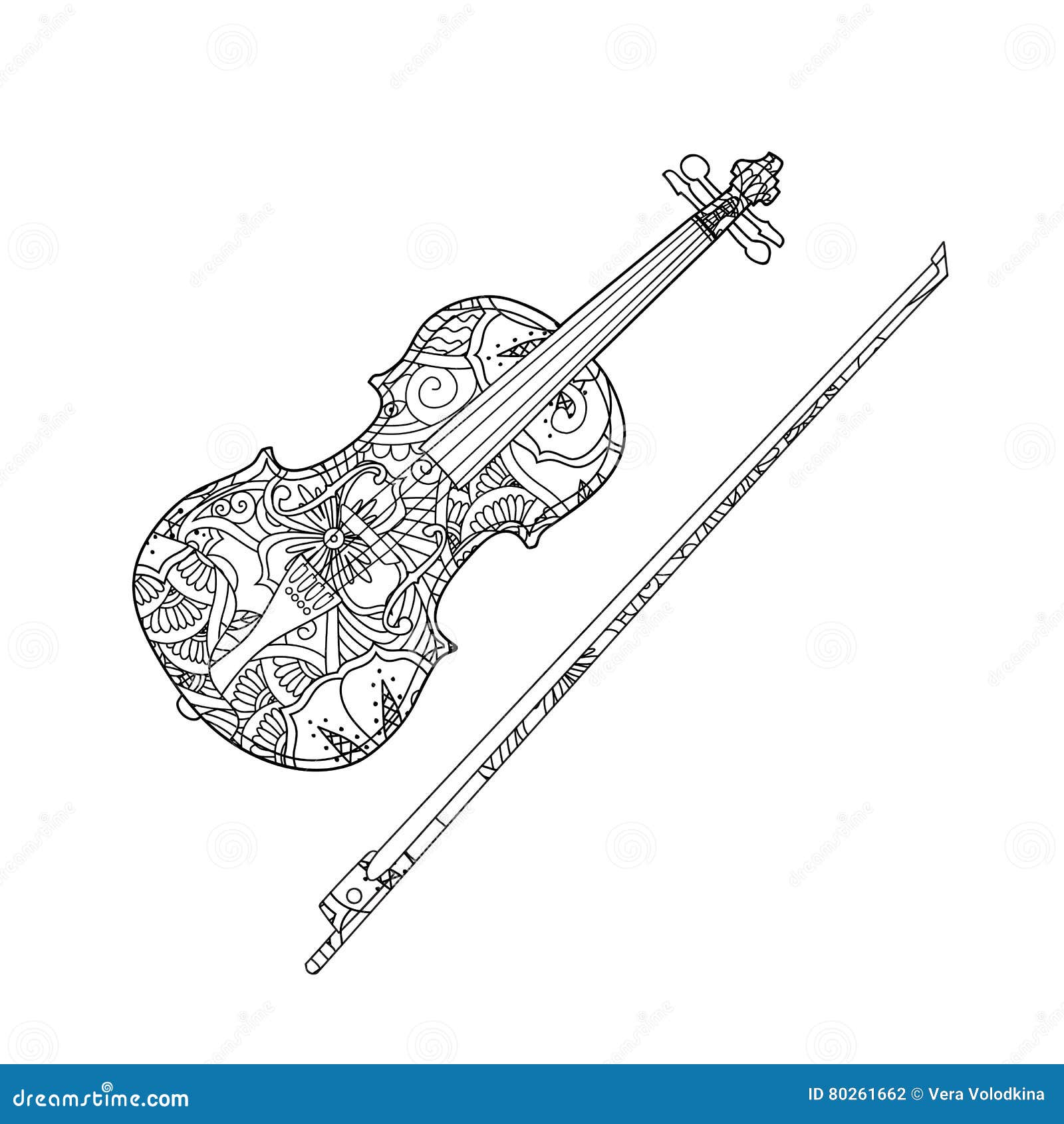 Violin coloring stock illustrations â violin coloring stock illustrations vectors clipart
