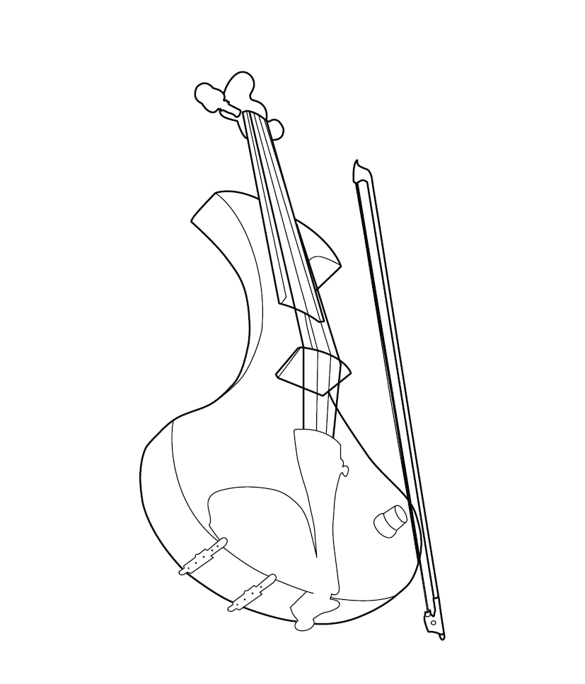 Musical instruments colouring book â monkey pen store