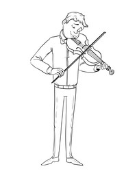 Violin color pages vector images over