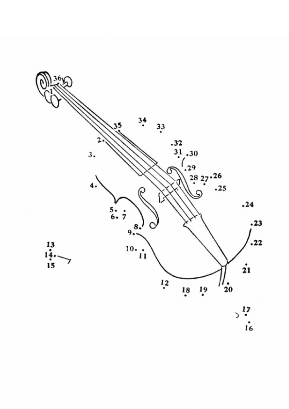 Violin coloring pages