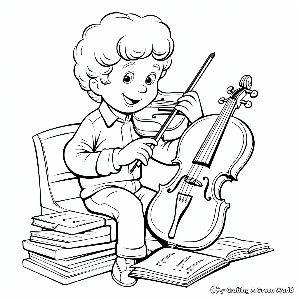 Music coloring pages