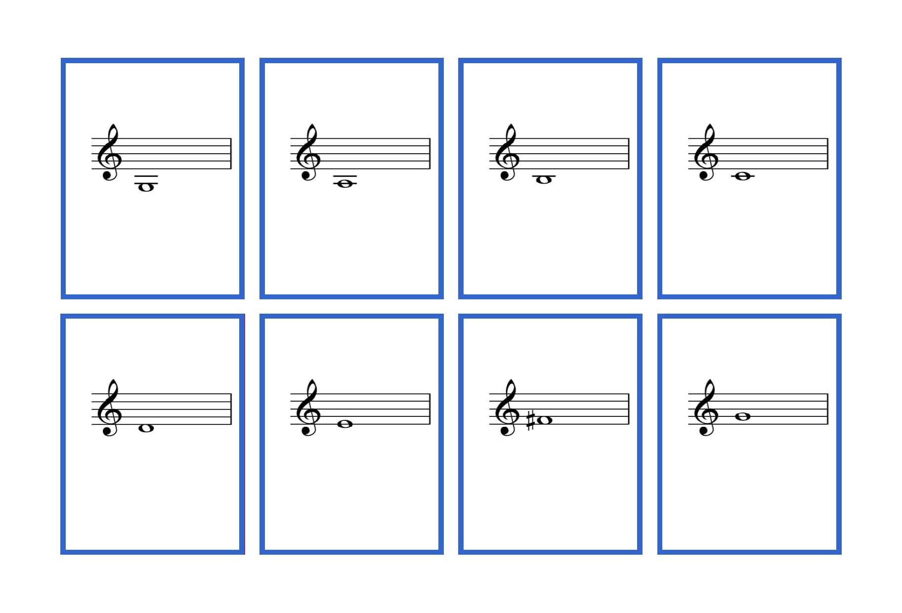 Plete set violin flash cards â printable denley music