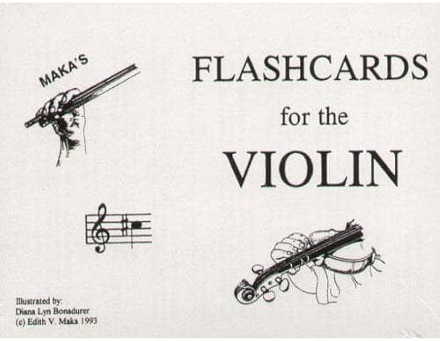 Maka violin flash cards