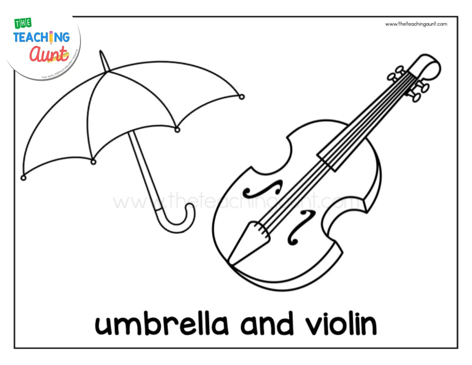 Simple coloring pages for kids