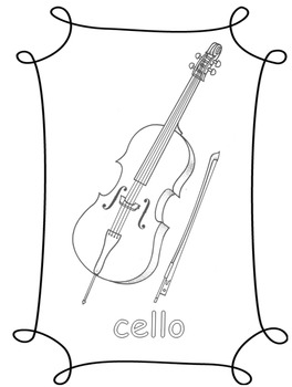 Instrument coloring pages by mrs breyne tpt