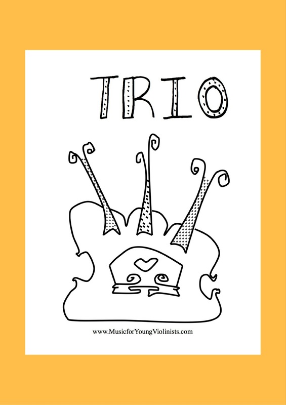 Violin coloring sheets