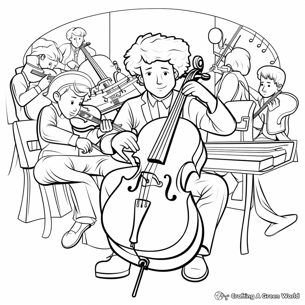 Music coloring pages