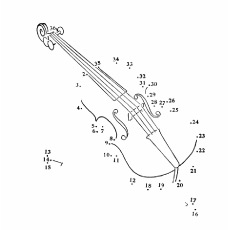 Lovely violin coloring pages for your toddler