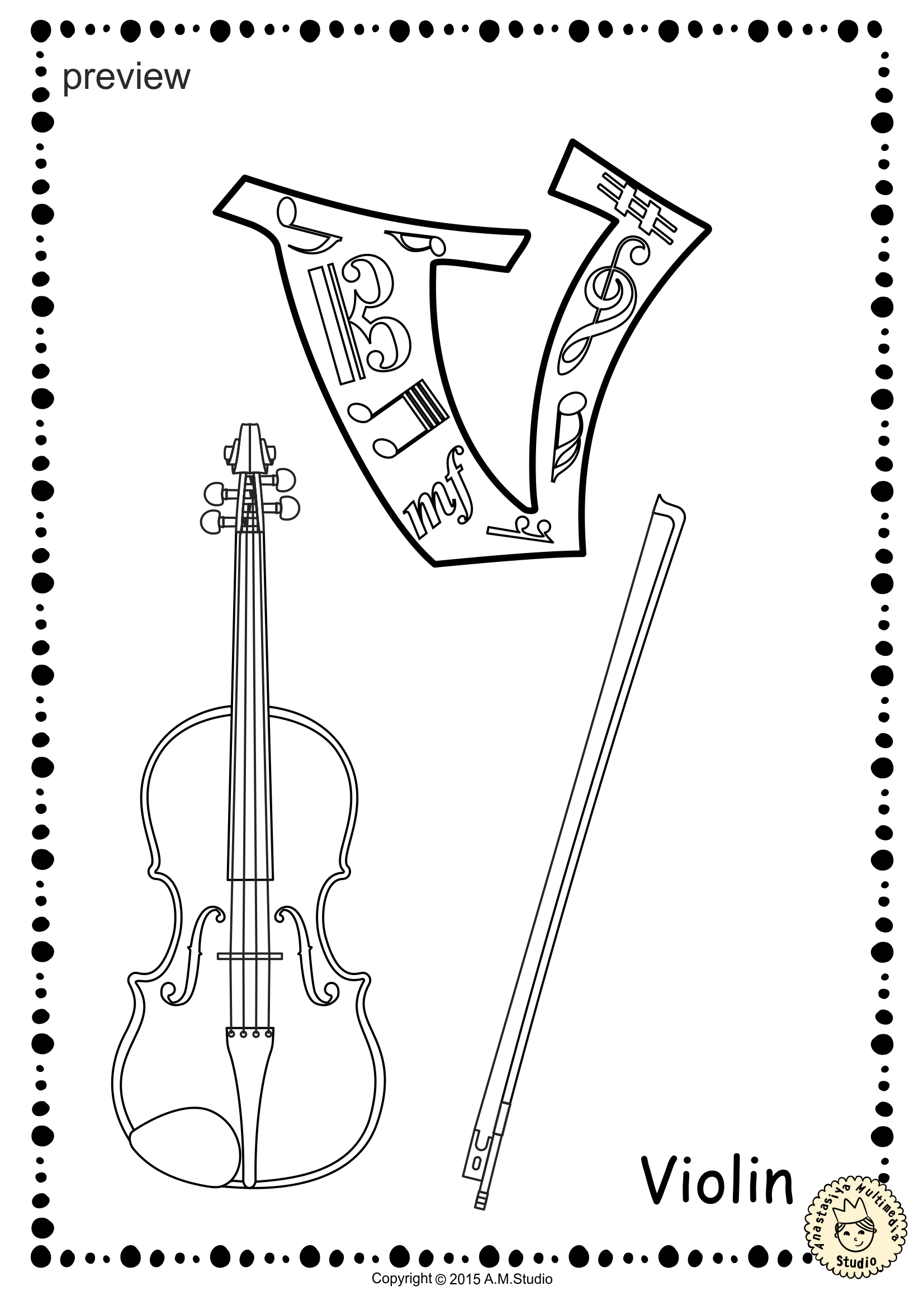 Music alphabet coloring pages