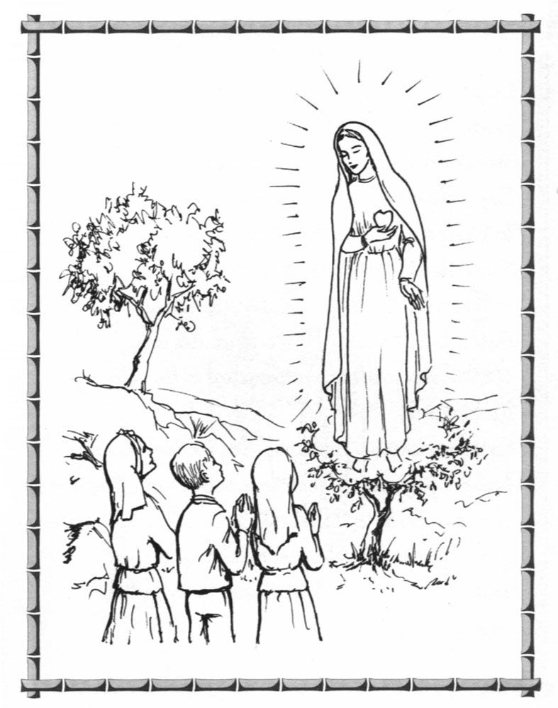 Lindas imãgenes virgen de fãtima para colorear â imãgenes de santo imagen virgen maria pãginas para colorear de biblia virgen marãa