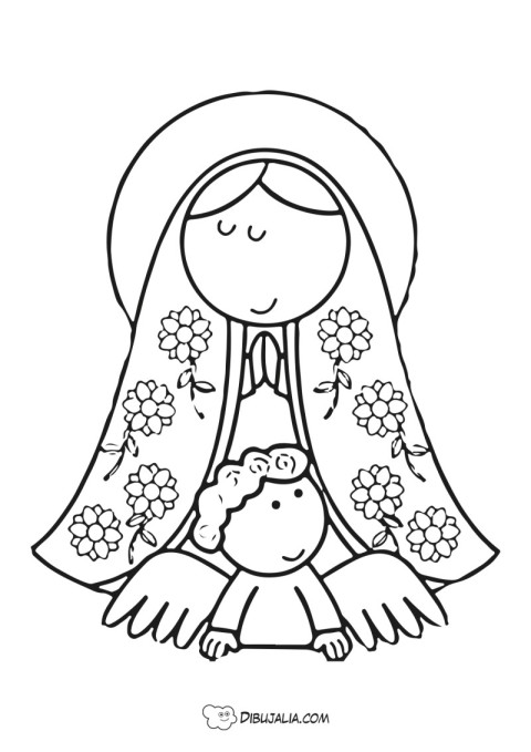 Virgen maria con nião jesãºs