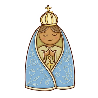 Imãgen de virgen fatima dibujo