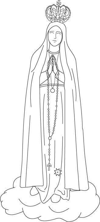 Pin de maria em dibujos desenhos nossa senhora nossa senhora de fatima imagens de nossa senhora