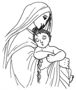 Mary mother of jesus coloring pages free printable pictures