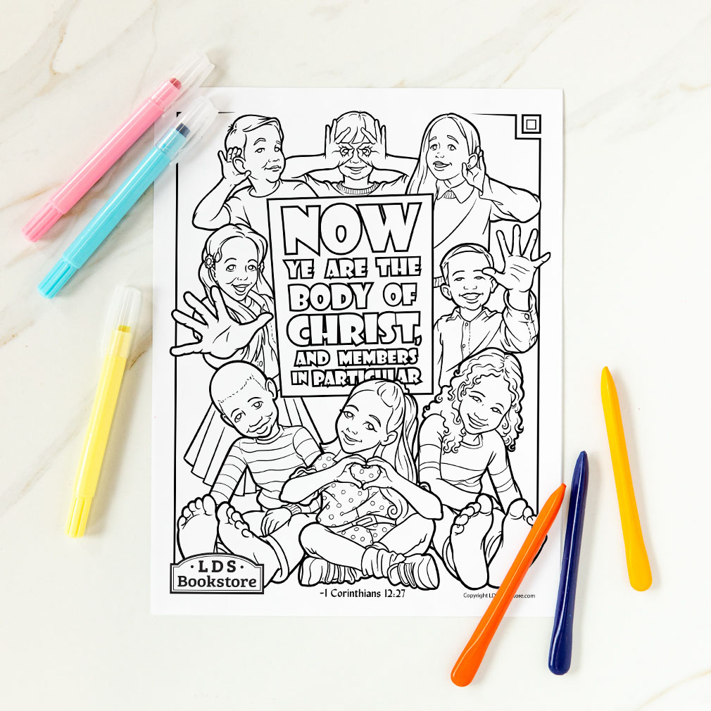The body of christ coloring page