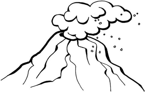 Dangerous volcano coloring page free printable coloring pages