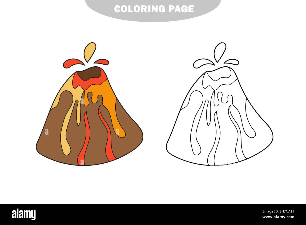 Simple coloring page simple children coloring book