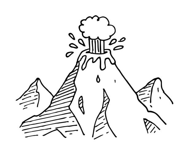 Free volcano clipart