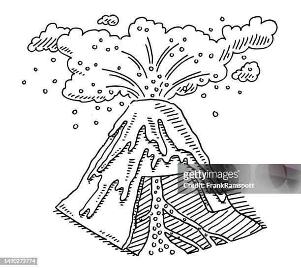 Volcano clip art stock photos high