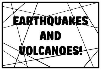 Earthquakes and volcanoes grade and science coloring pages tpt