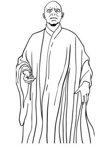 Lord voldemort coloring page