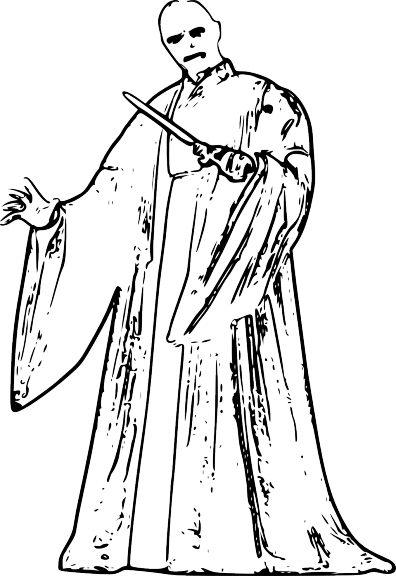 Voldemort voldemort coloring page to print and color