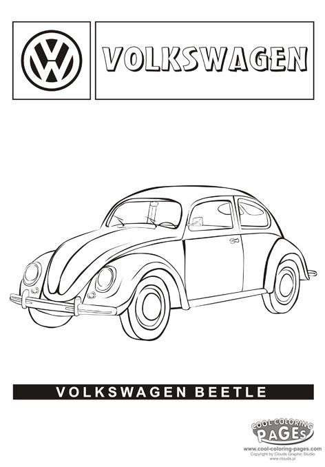 Unleash your creativity with a volkswagen beetle coloring page