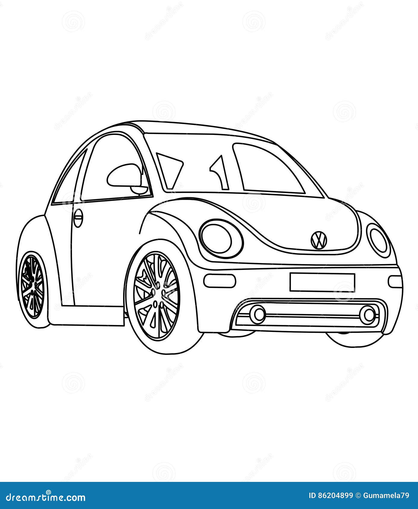 Small car coloring page stock illustration illustration of child