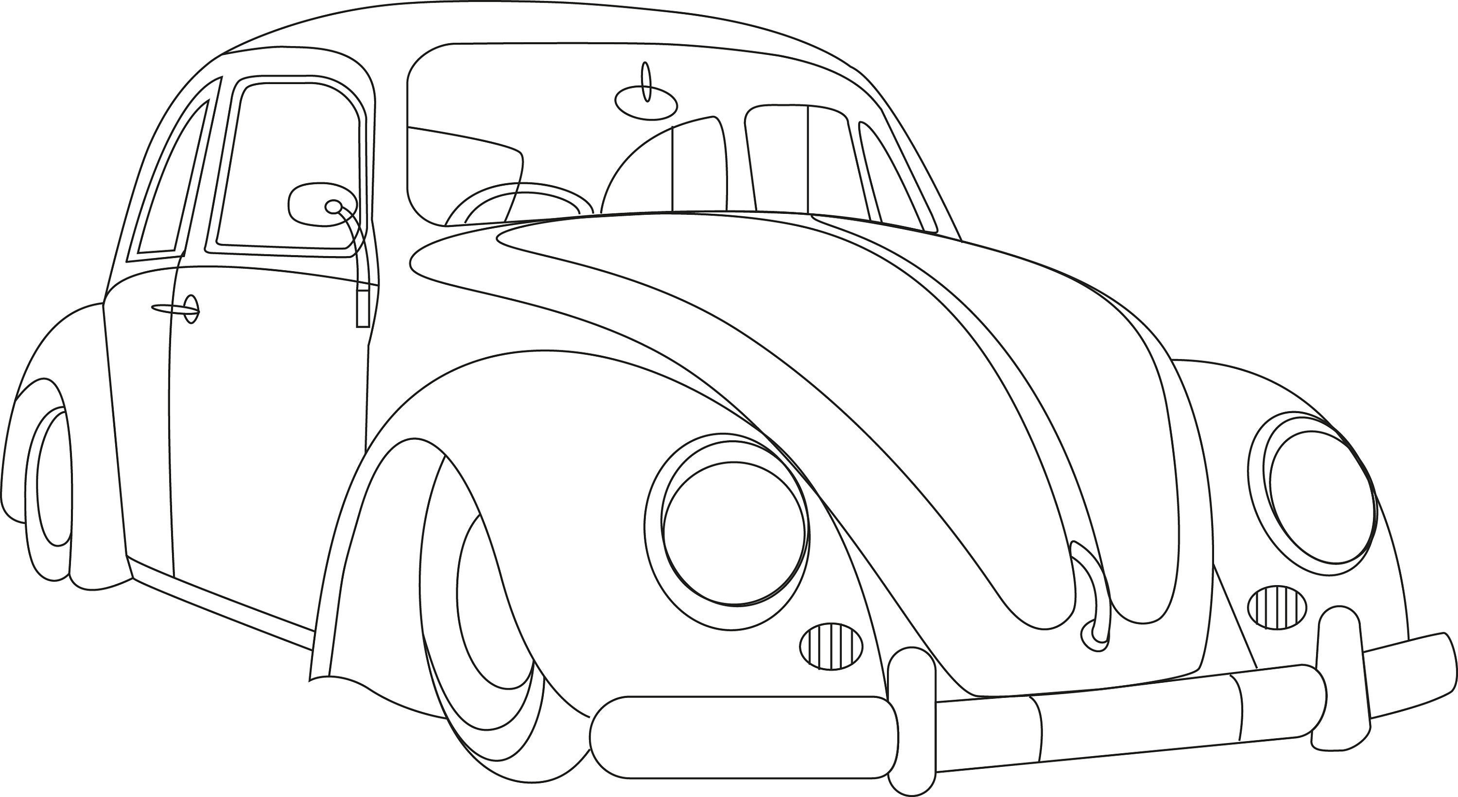 Vw beetle drawing