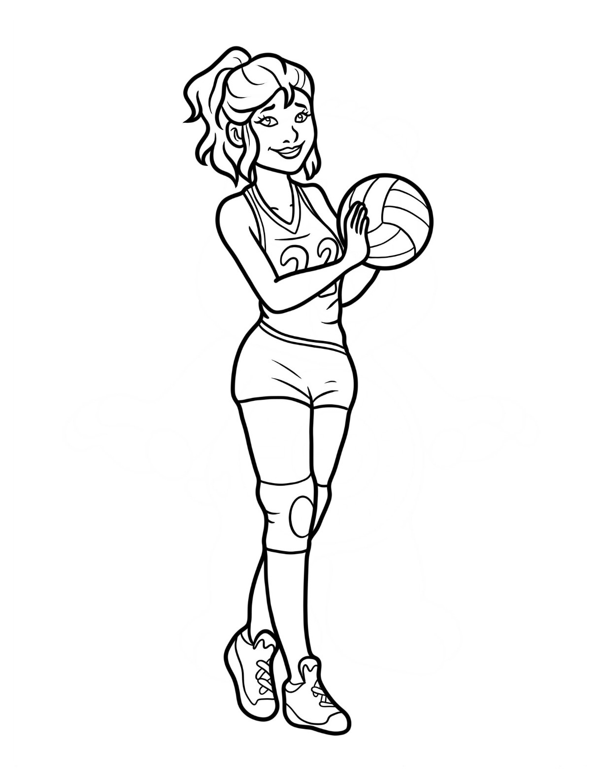 Volleyball coloring pages by coloringpageswk on